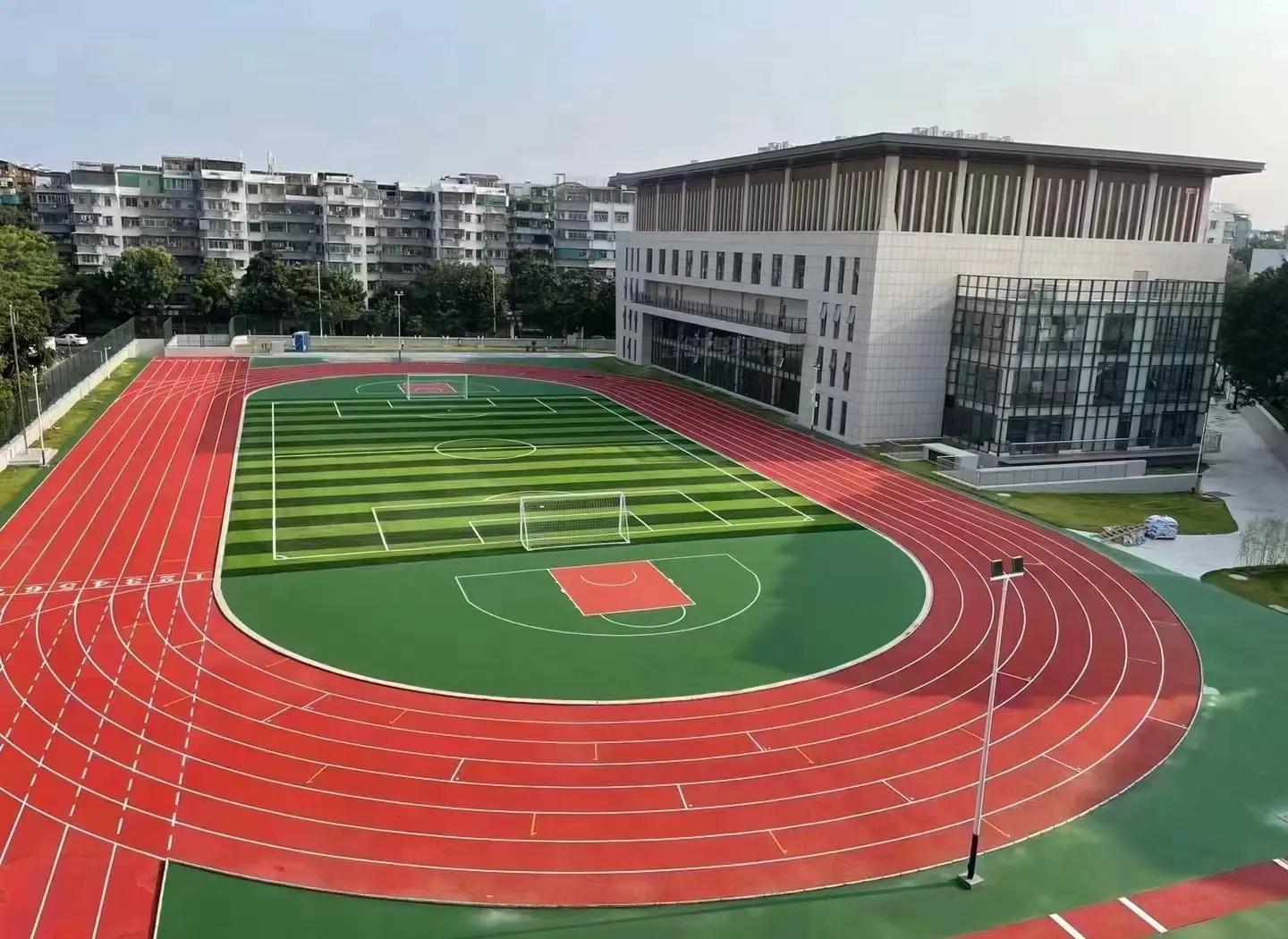 梅州市橡胶跑道塑胶篮球场 - 方案